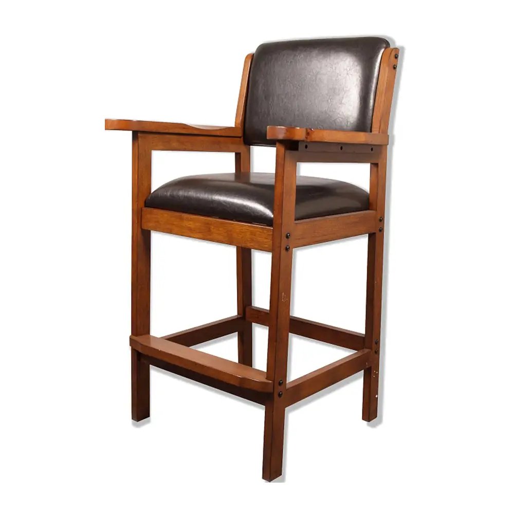 Billardstuhl USA hoch mit Ledersitz