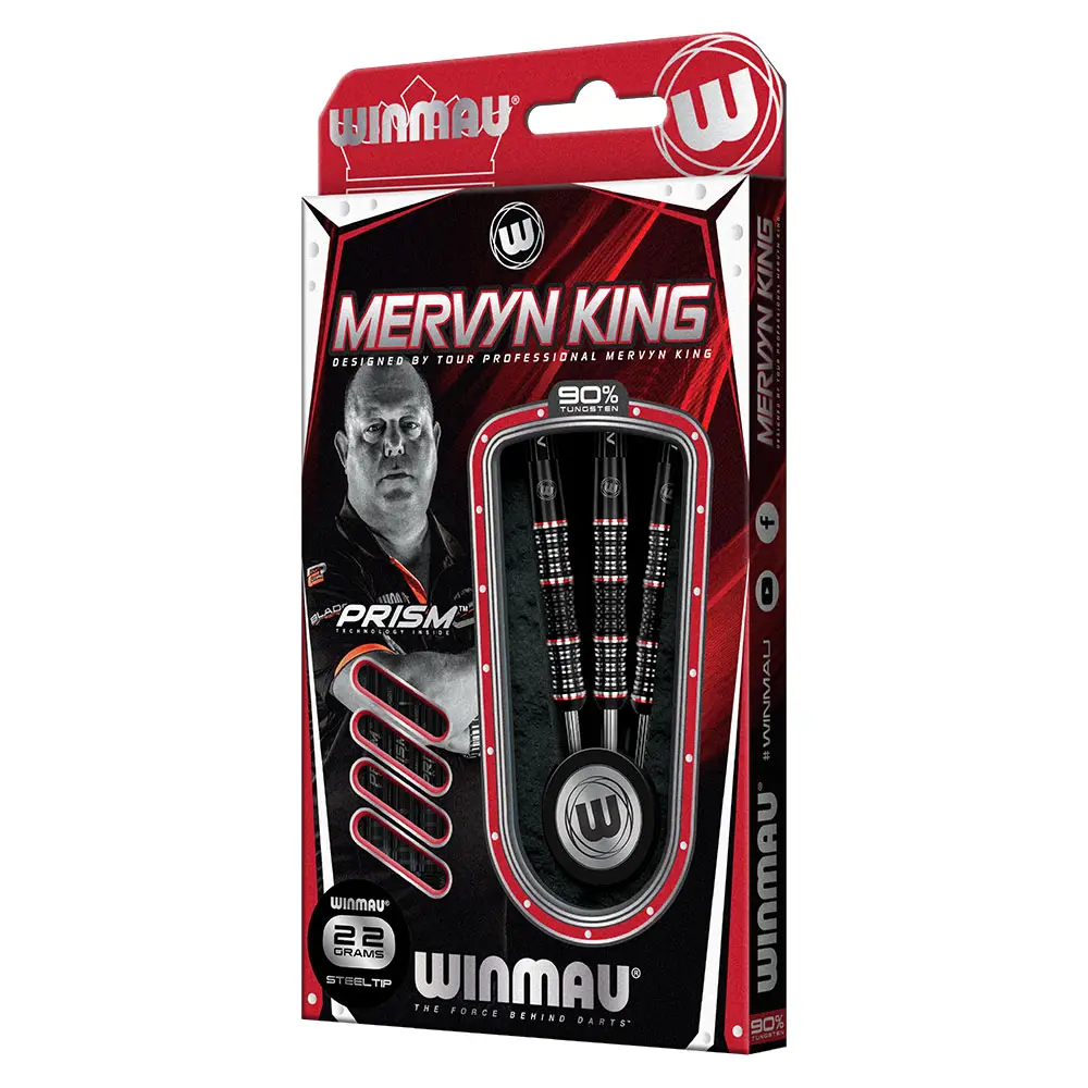 Steeldart Winmau Mervyn King Silver SE 1461