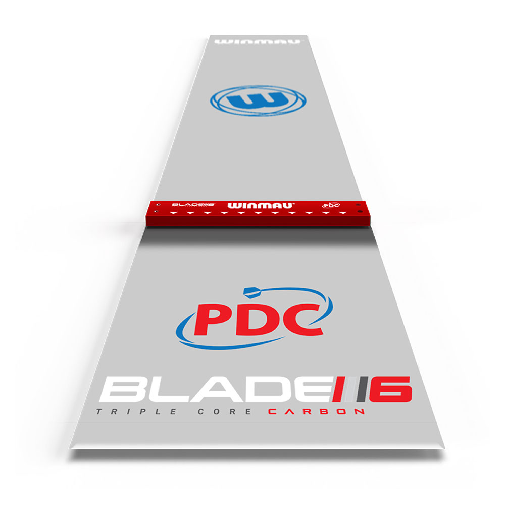 70093-433Y5WhOJq8SFlRs Winmau Dartmatte Clearzone inkl. Oche 8213