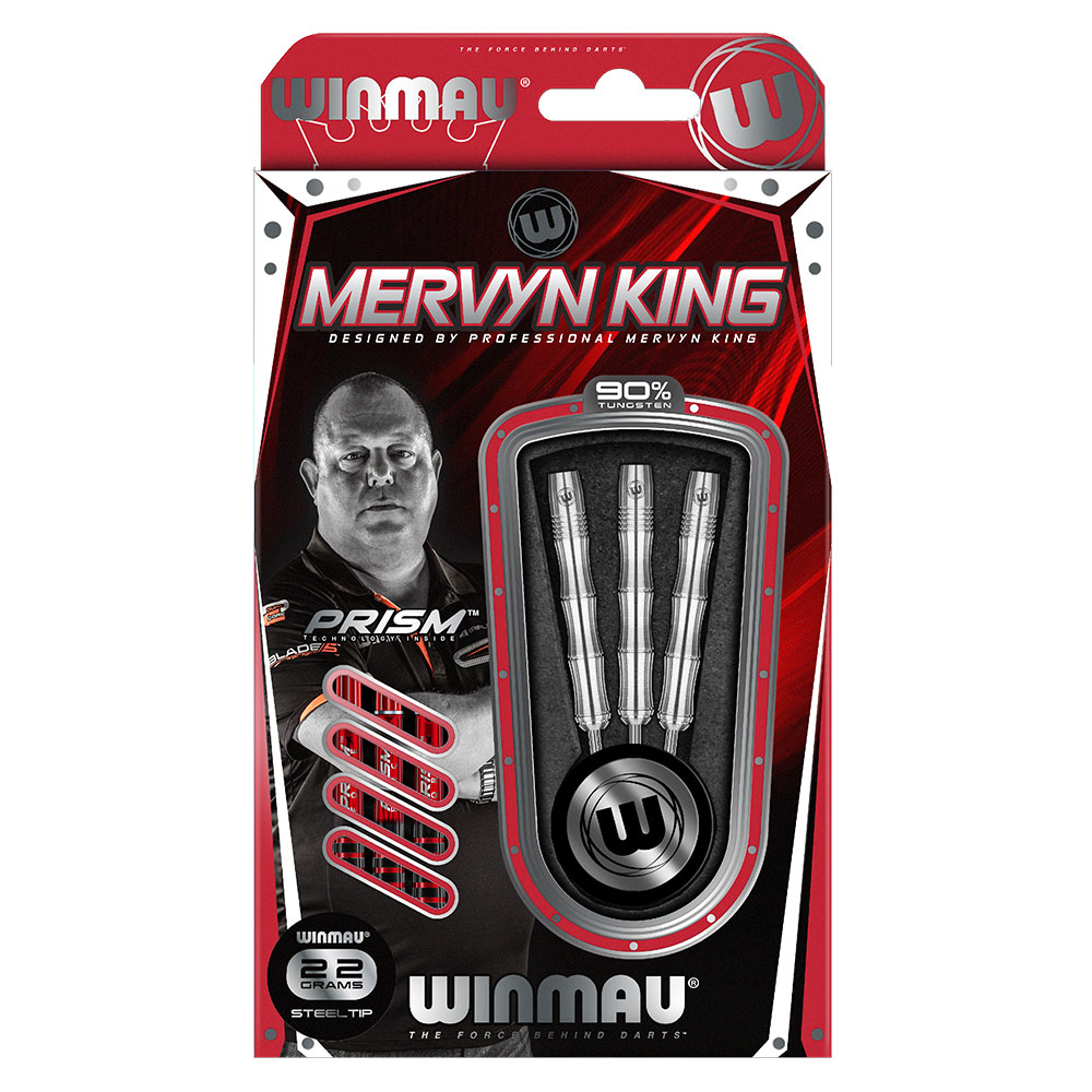 704601ntiI5C3go9TAQj Steeldart Winmau Mervyn King Silver Colour 1071