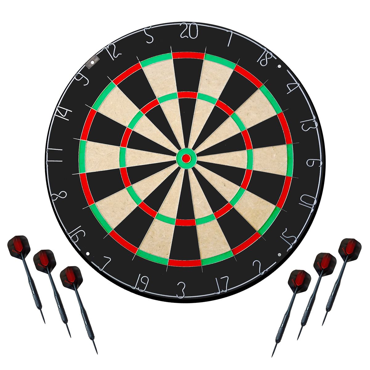 Dartboard Karella BullOut inkl. 2 Satz Karella Darts