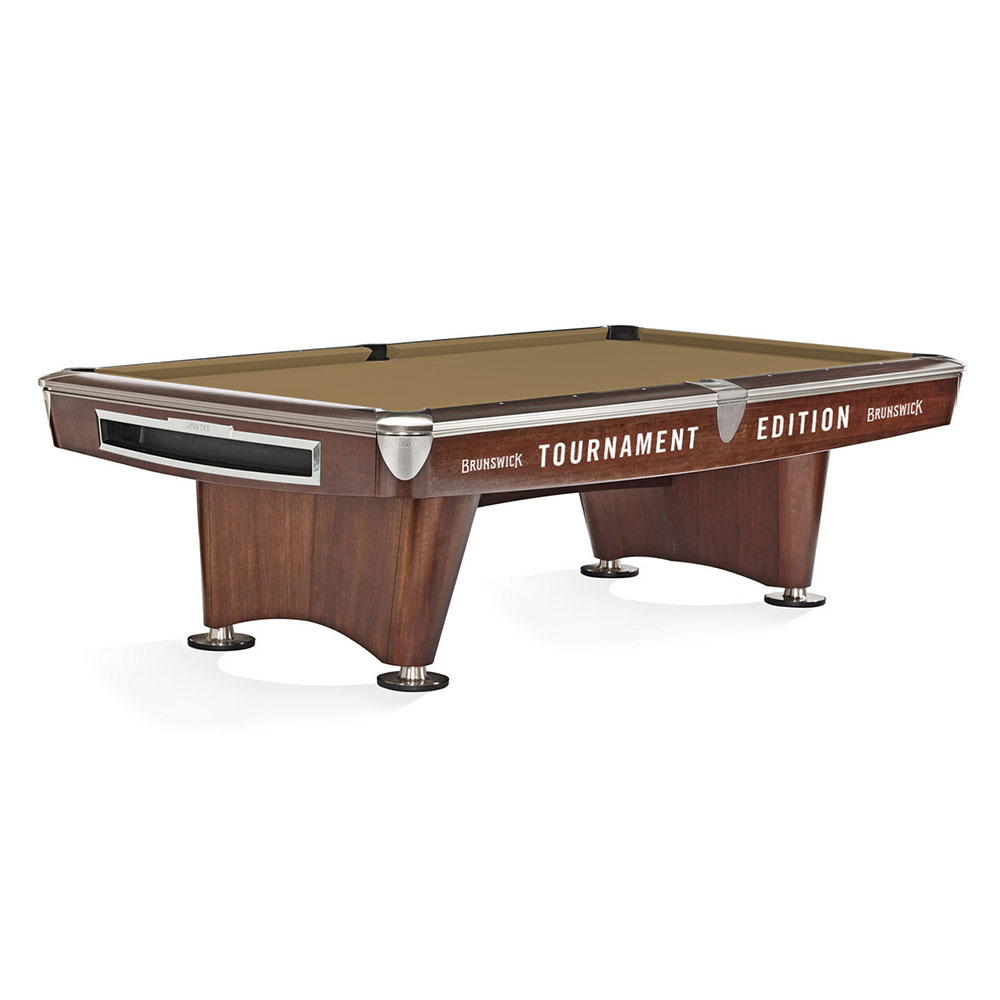 70075aQ3Ee1LrI8bgl Pool-Billardtisch Brunswick Gold Crown VI 9ft. Tournament Edition, Mahagony