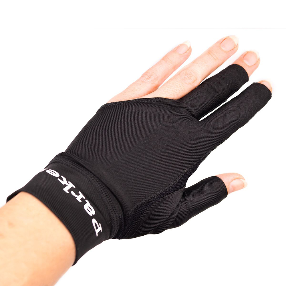 Billardhandschuh Parker Fingerless Profi schwarz beidhändig