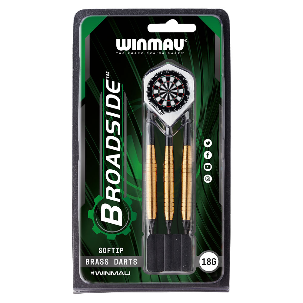 734001nLFTGjz2aHyGGk Softdart Winmau Broadside Brass 2225-18g