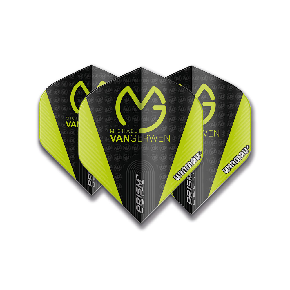 Fly Winmau Prism Delta MvG Extra Thick 6915-207 schwarz/grün