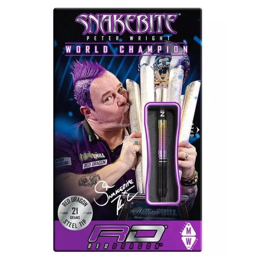 Steeldart Red Dragon Peter Wright Snakebite World Champion 2020 Edition
