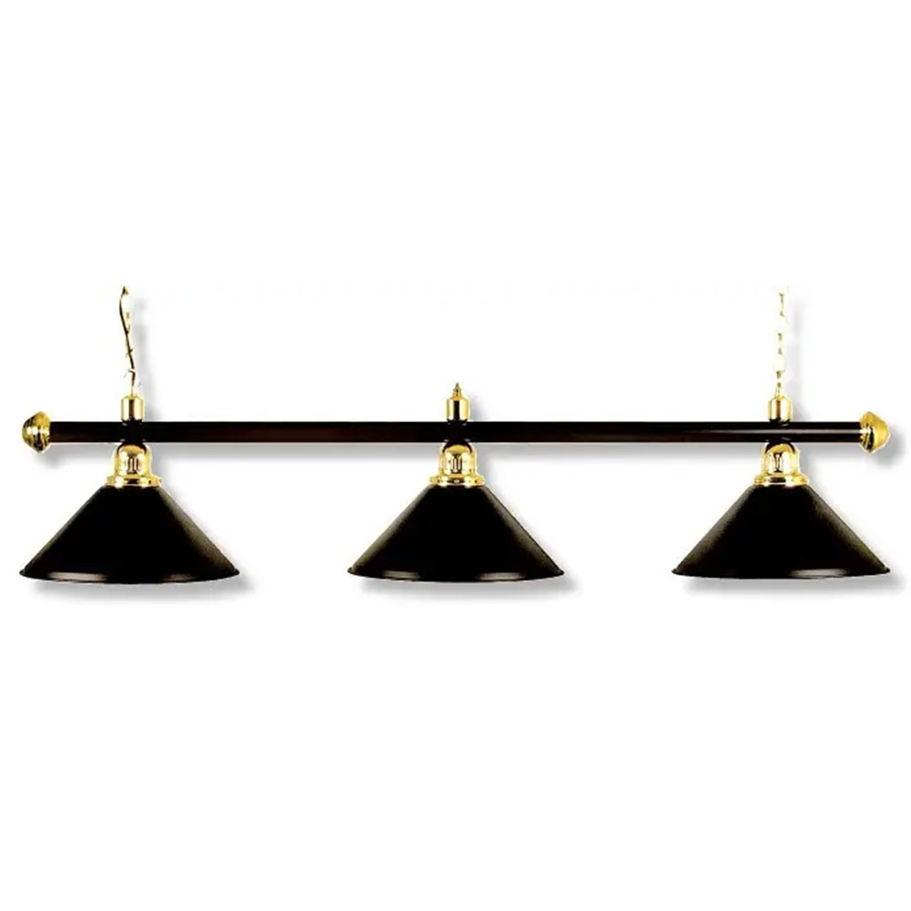 Billardlampe London schwarz 3 x schwarz