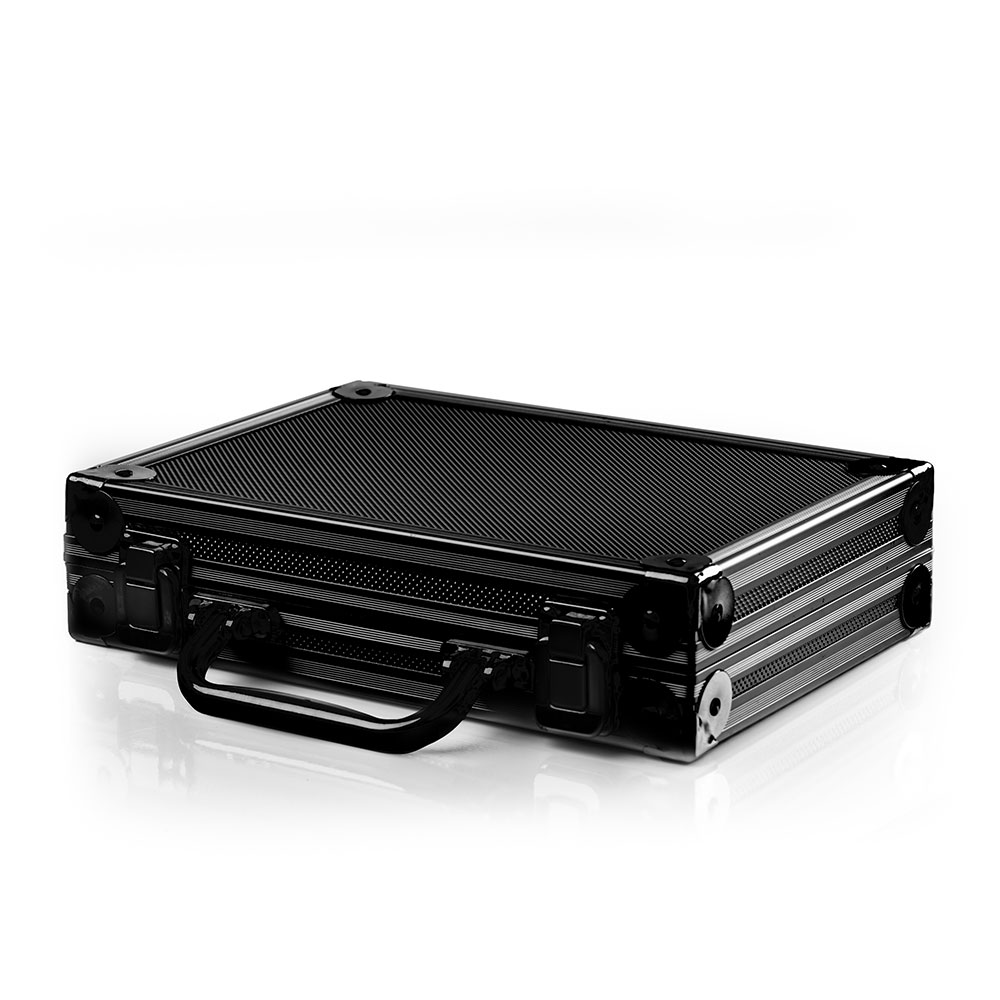 802501ntzhEegjlaUalT Dartkoffer Luxus Alu schwarz