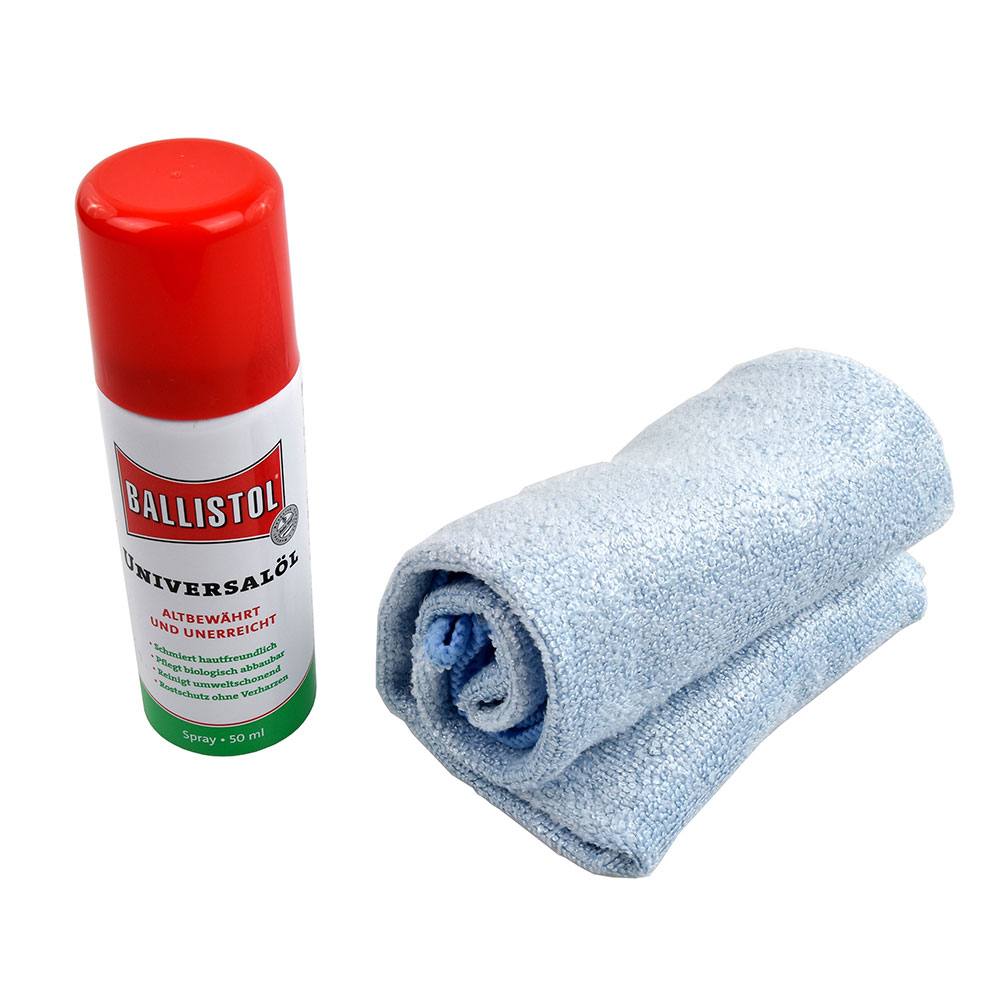 251401pejkxe1Qw173r Ballistol Gleitspray für Kickerstangen inkl. Mikrofasertuch