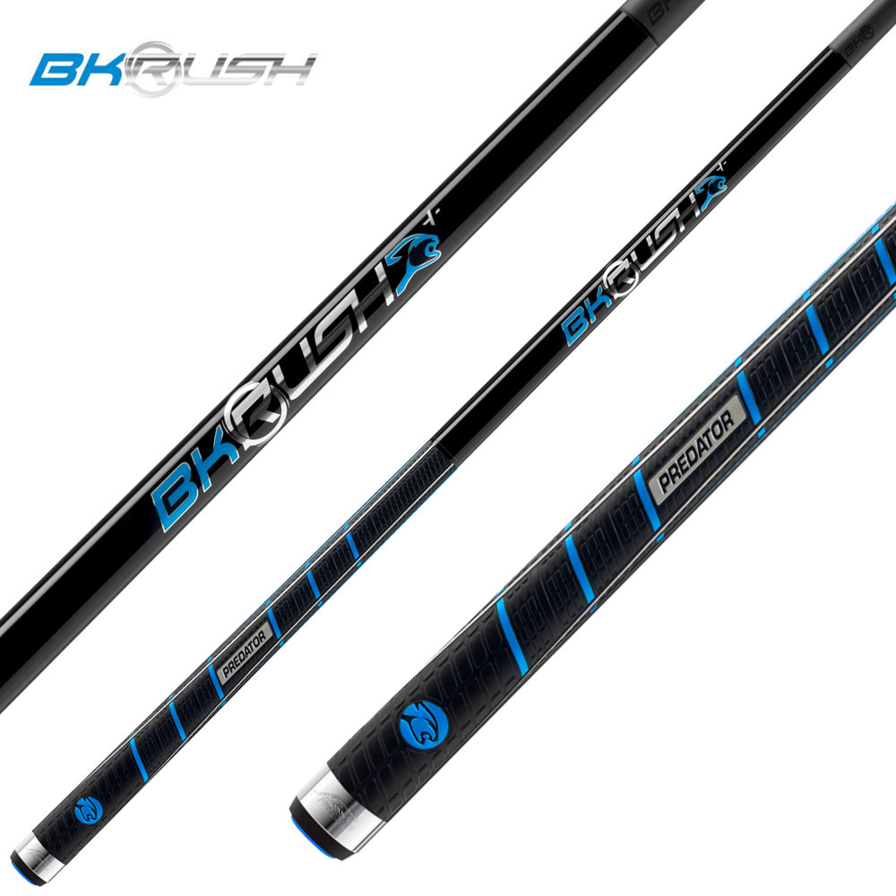 Break/Jump Cue Predator BK-Rush schwarz mit Griffbandund Revo BK-R Carbon Oberteil