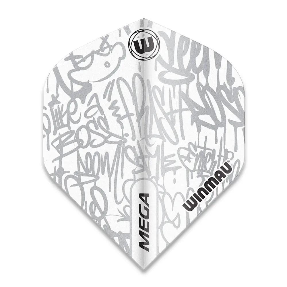 Fly Winmau Mega Standard, Like a Boss White 6900-243