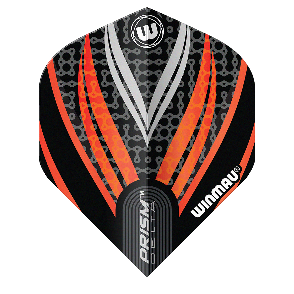Fly Winmau Prism Black/White & Orange 6915-288
