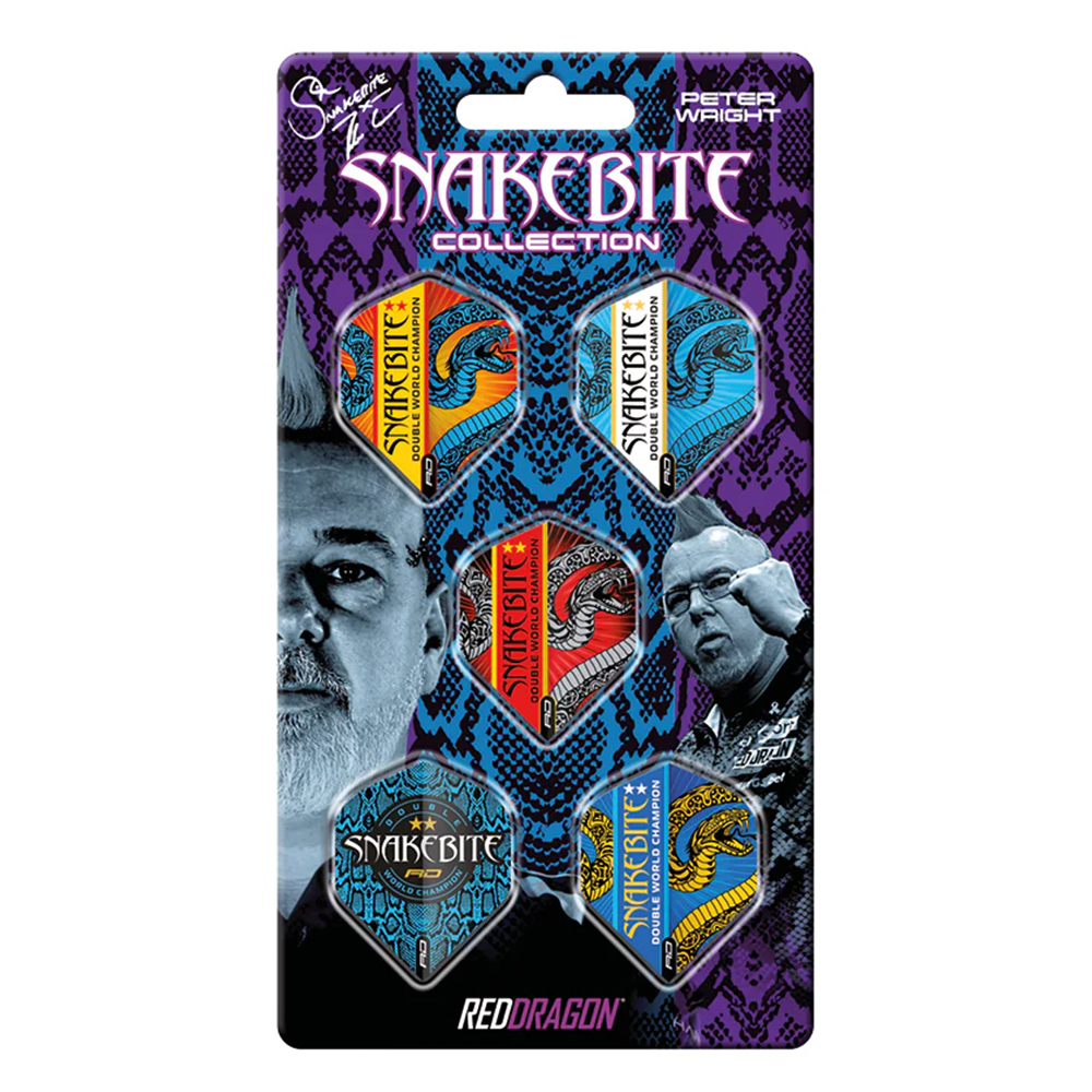 Fly Collection Red Dragon Peter Wright Snakebite Hardcore